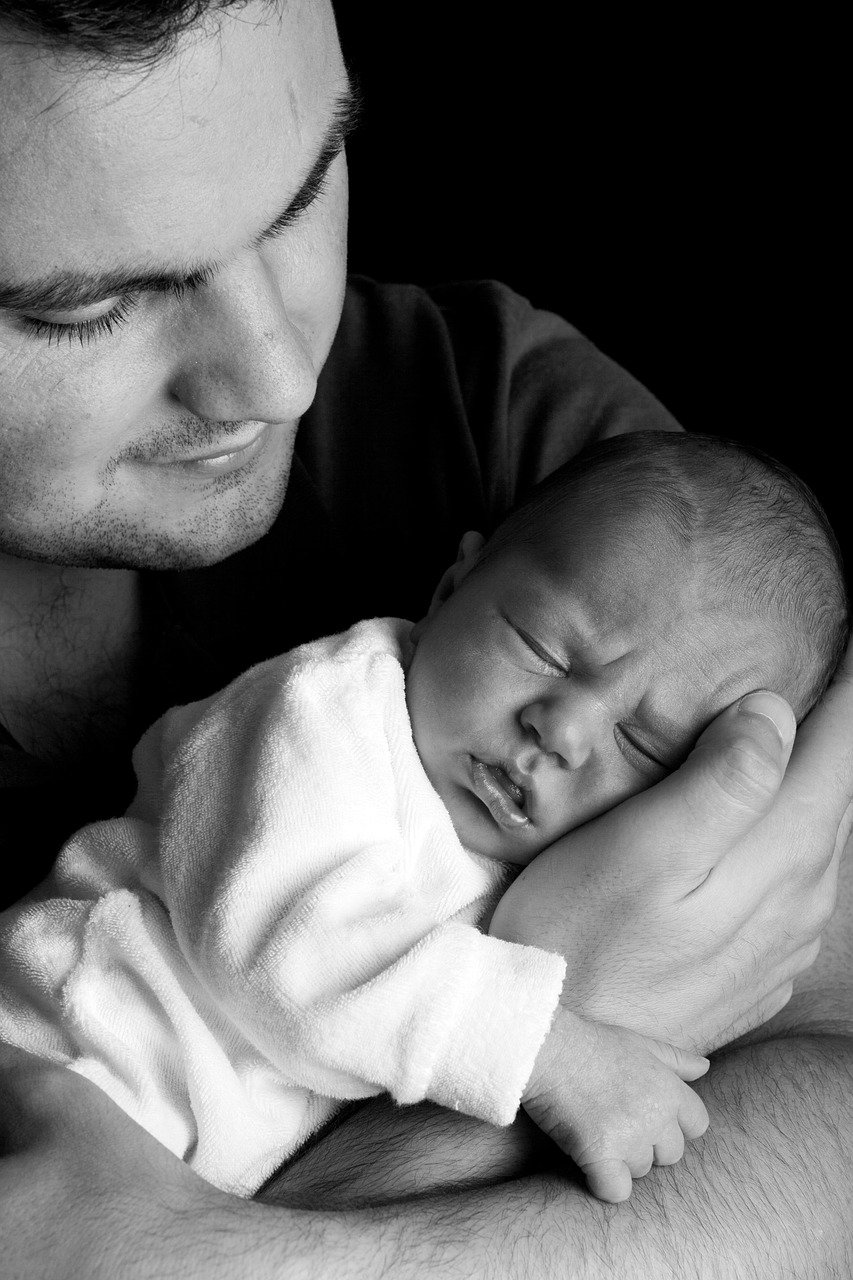 baby, newborn, father, fatherhood, man, newborn baby, newborn child, male, infant, offspring, cradle, cradling, people, black and white, monochrome, fathers day, baby, baby, baby, baby, baby, newborn, father, father, father, people, fathers day